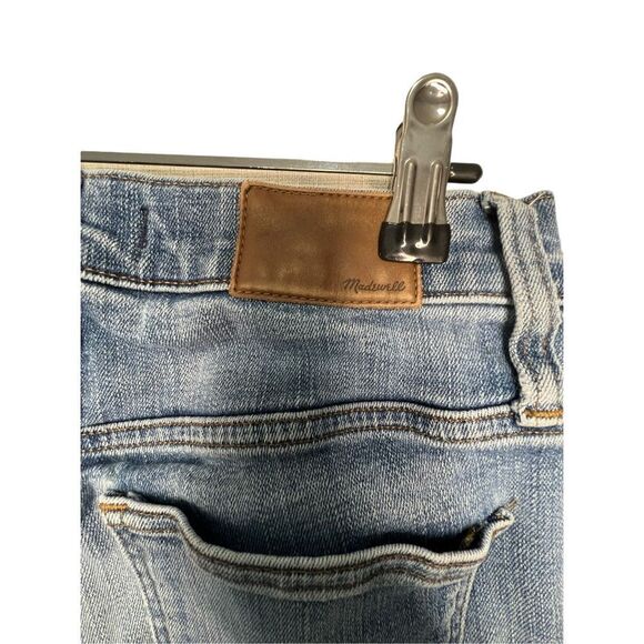 Madewell Slim Straight Leg Mid-Rise Light Wash Denim Jeans - Picture 5 of 6